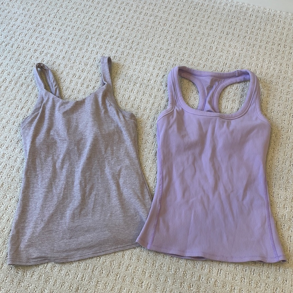 ALO Purple Tank Tops